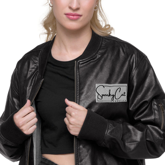 Leather Bomber Jacket