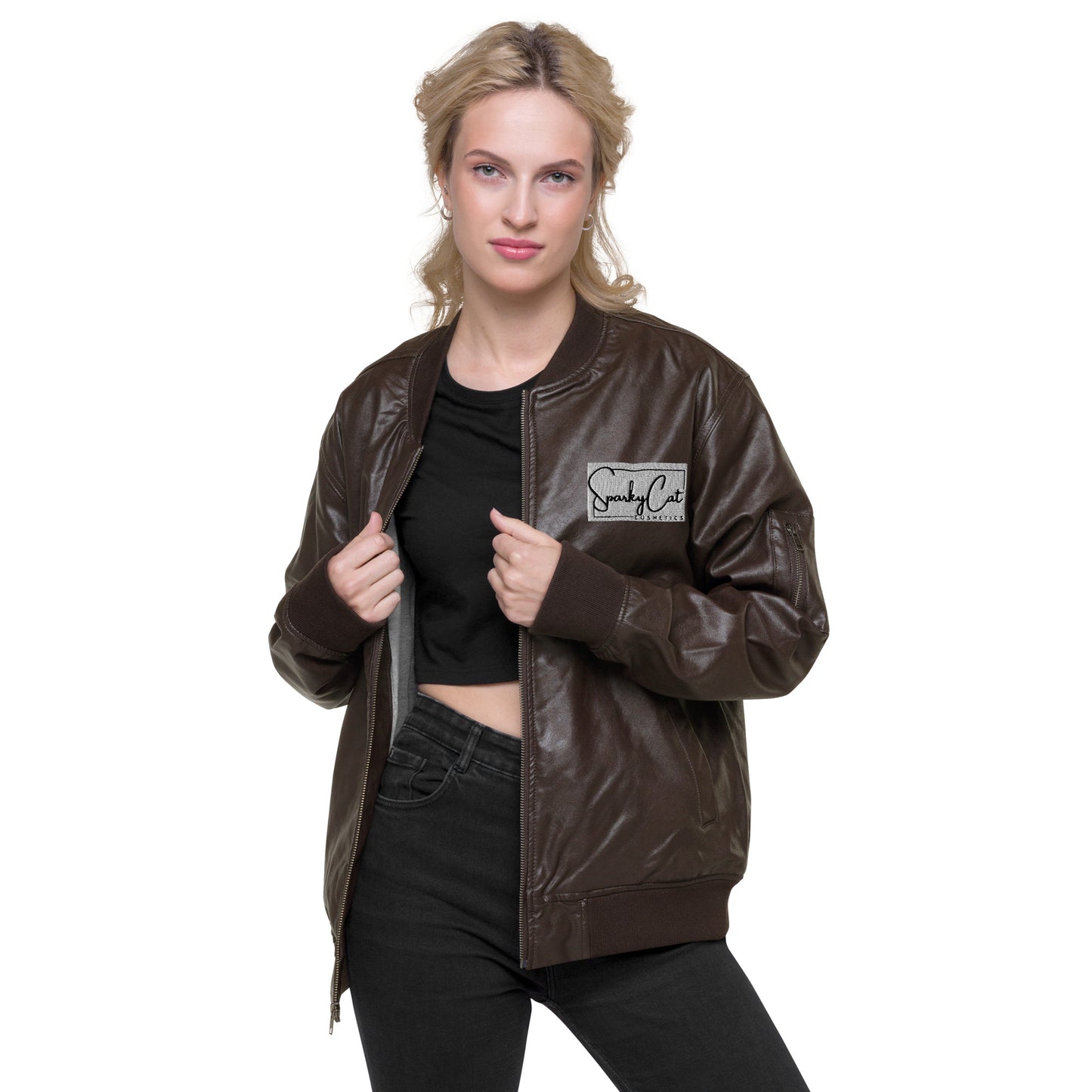 Leather Bomber Jacket