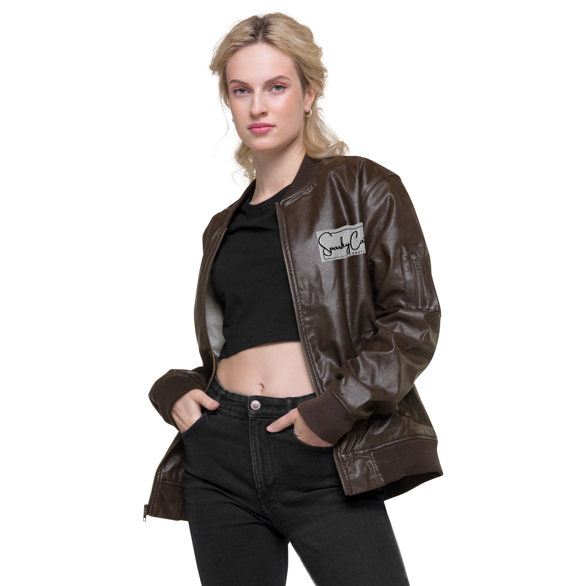 Leather Bomber Jacket