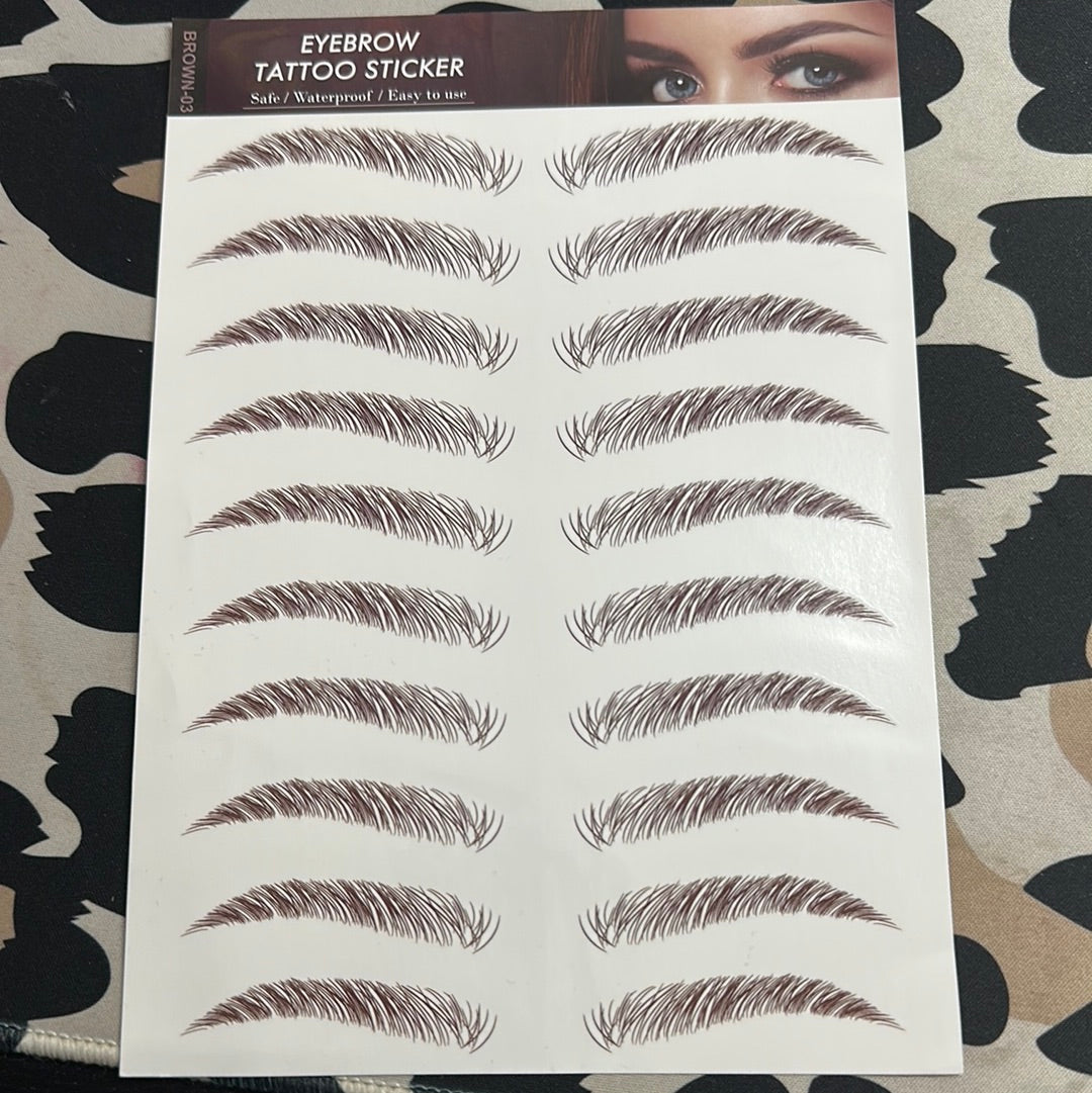 Buy S.A.V.I 8 Pairs 6D Natural Look Eyebrow Styling Long Lasting Up to 7  Days Waterproof Temporary Tattoo Stickers - 1 Sheet (144) Online at Low  Prices in India - Amazon.in