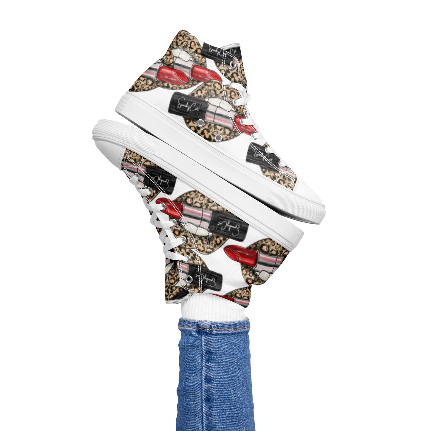Women’s high top canvas shoes